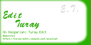 edit turay business card